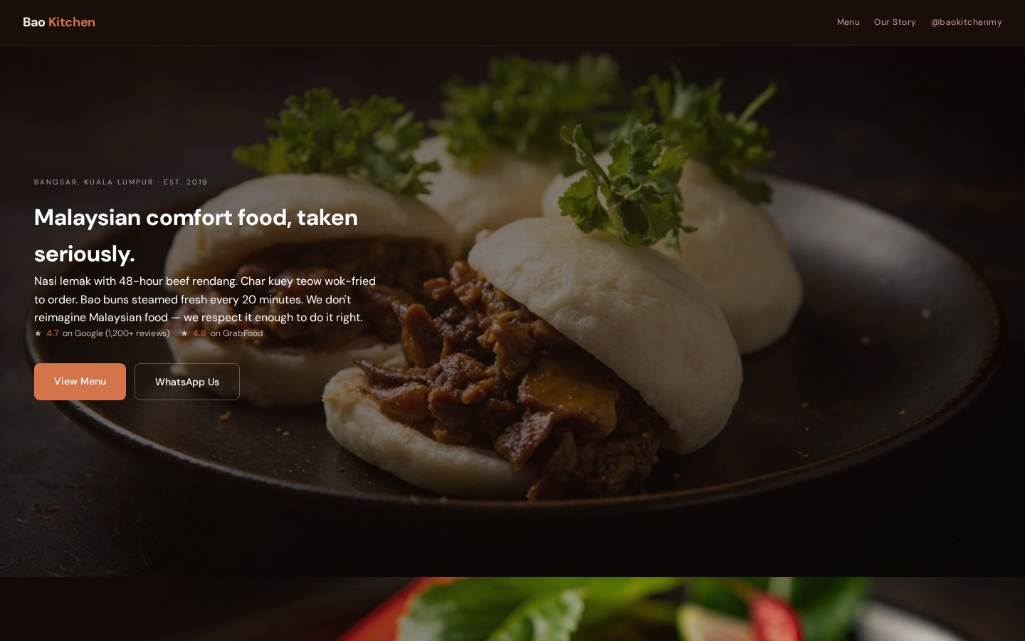 Bao Kitchen desktop