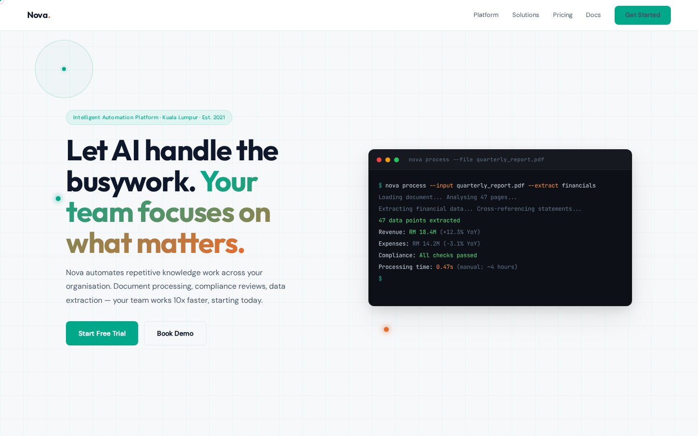 Nova AI desktop