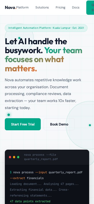 Nova AI mobile